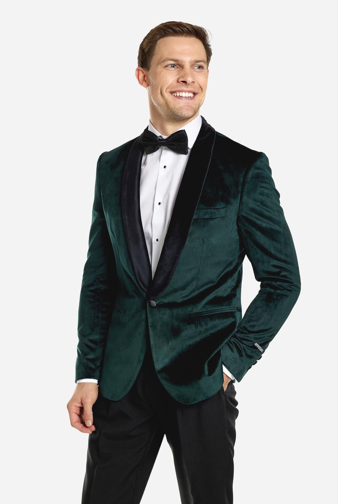 Dinner Jacket Rich Green Samt Weihnachts-Blazer Sakko fur
