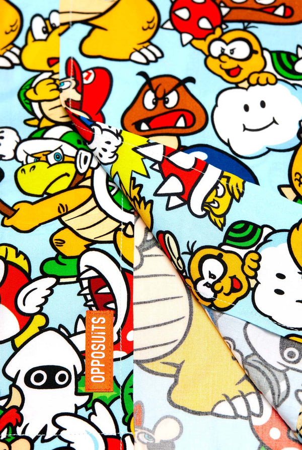 Hawaiihemd mit Super Mario Icons