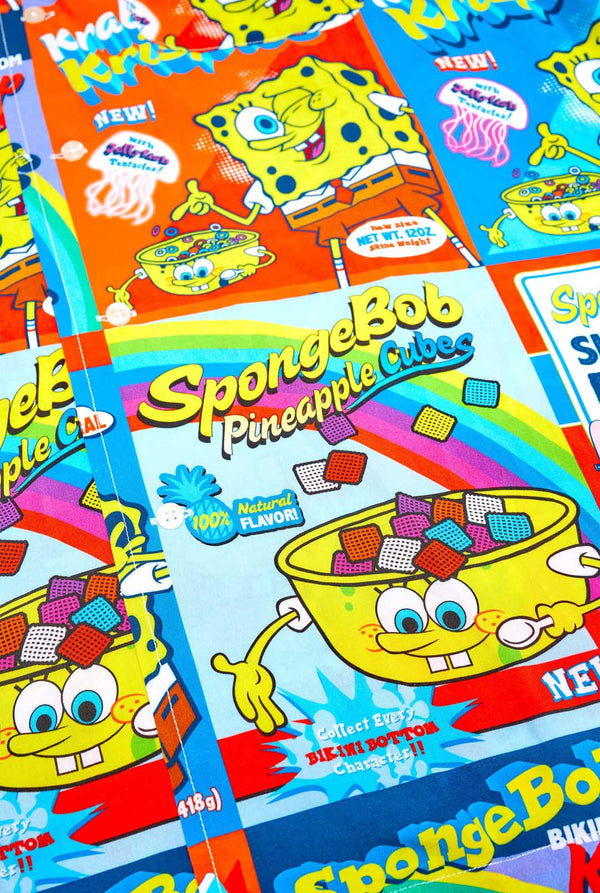 Hawaiihemd mit SpongeBob-Müslischachtel-Aufdruck