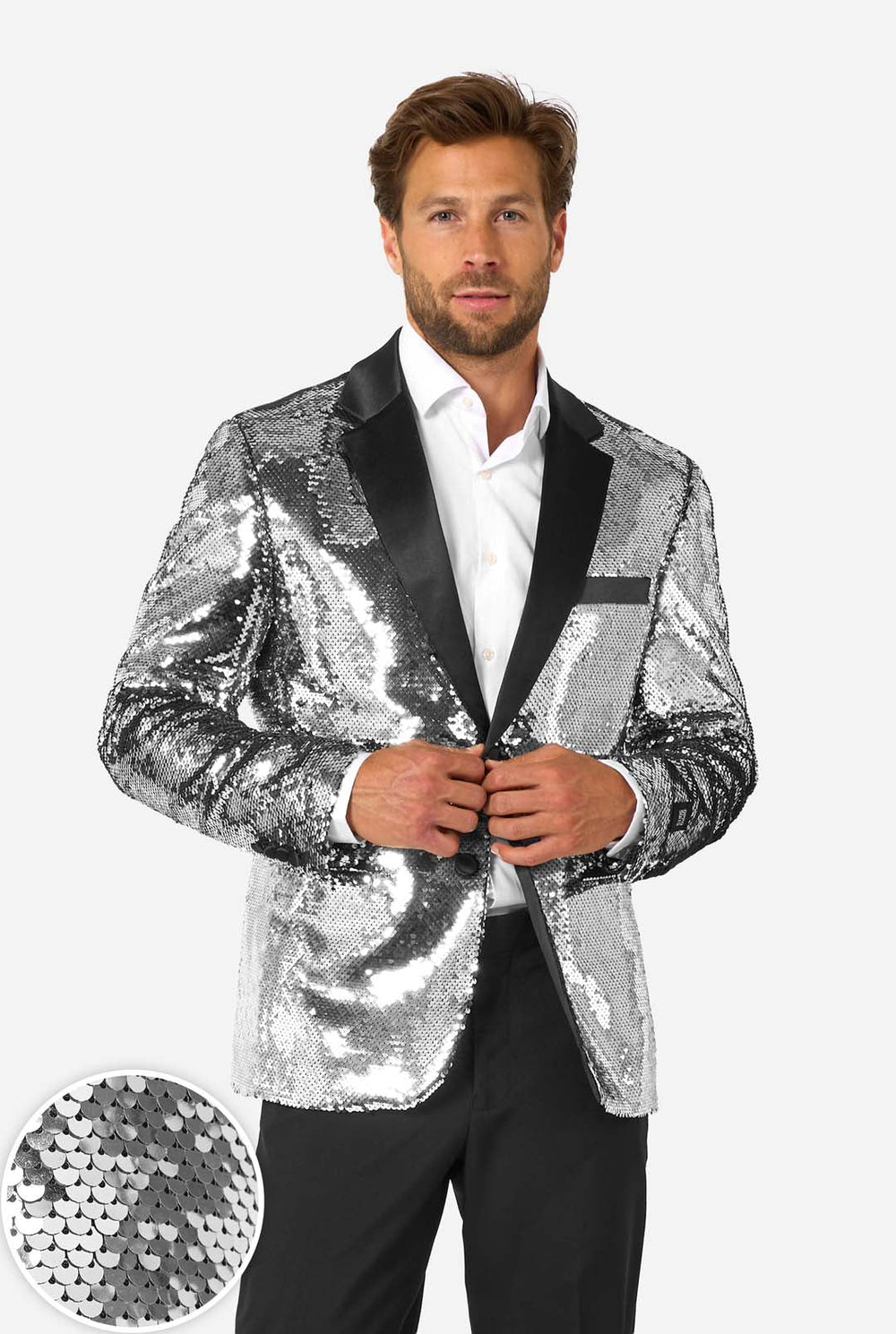 Shiny Silver Sequins