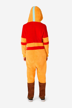 Kind trägt Avatar Aang Onesie