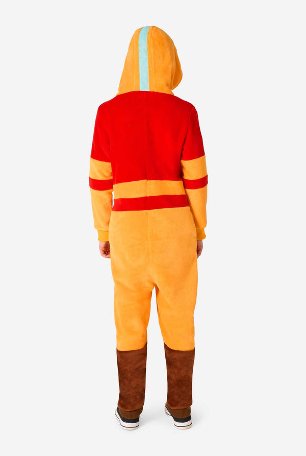 Kind trägt Avatar Aang Onesie