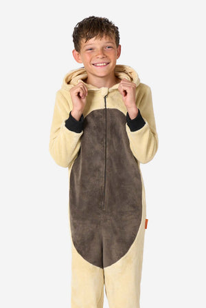 Kind im Avatar-Appa-Onesie