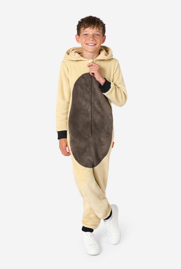 Kind im Avatar-Appa-Onesie
