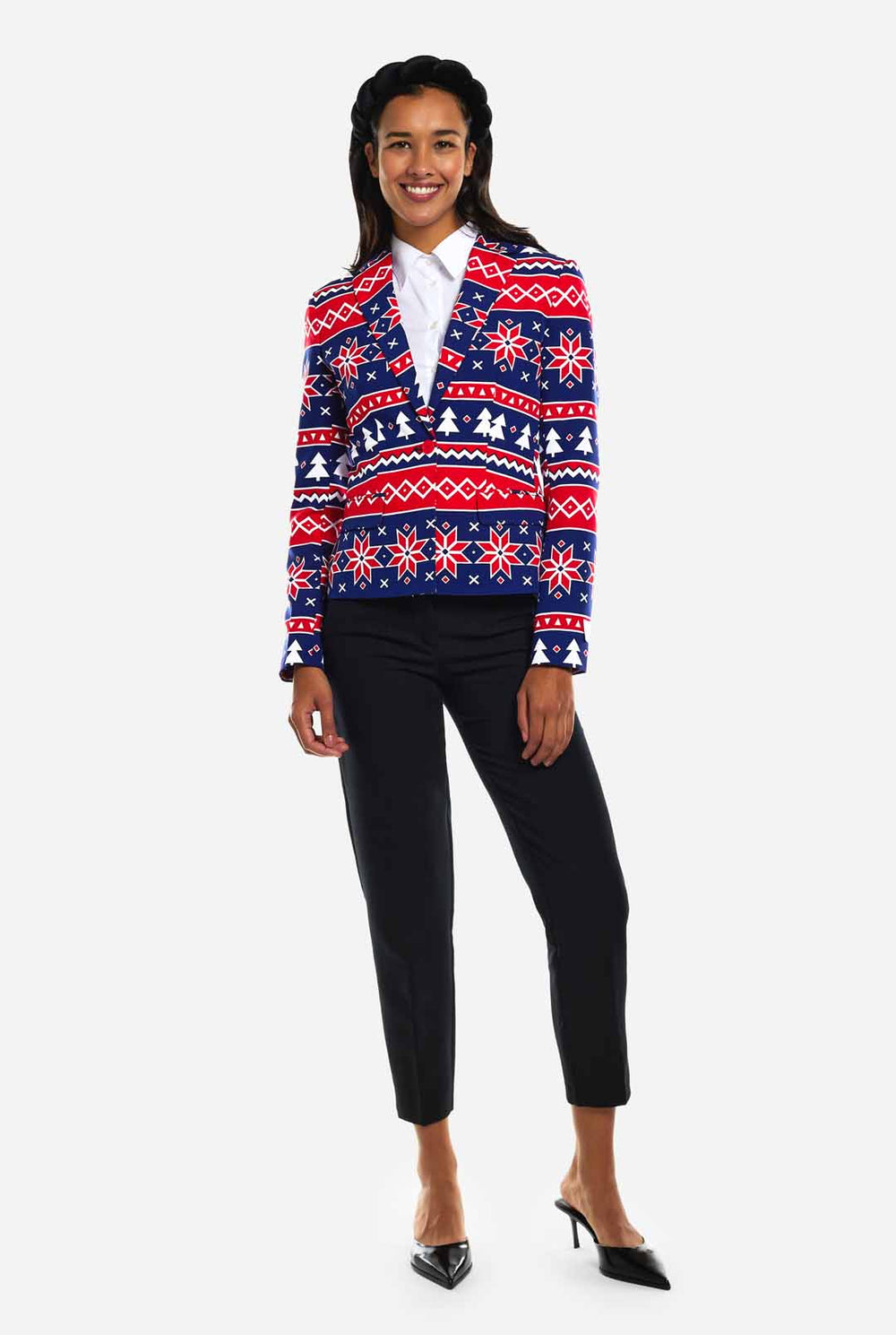 Damen trägt Nodic Noelle Blazer