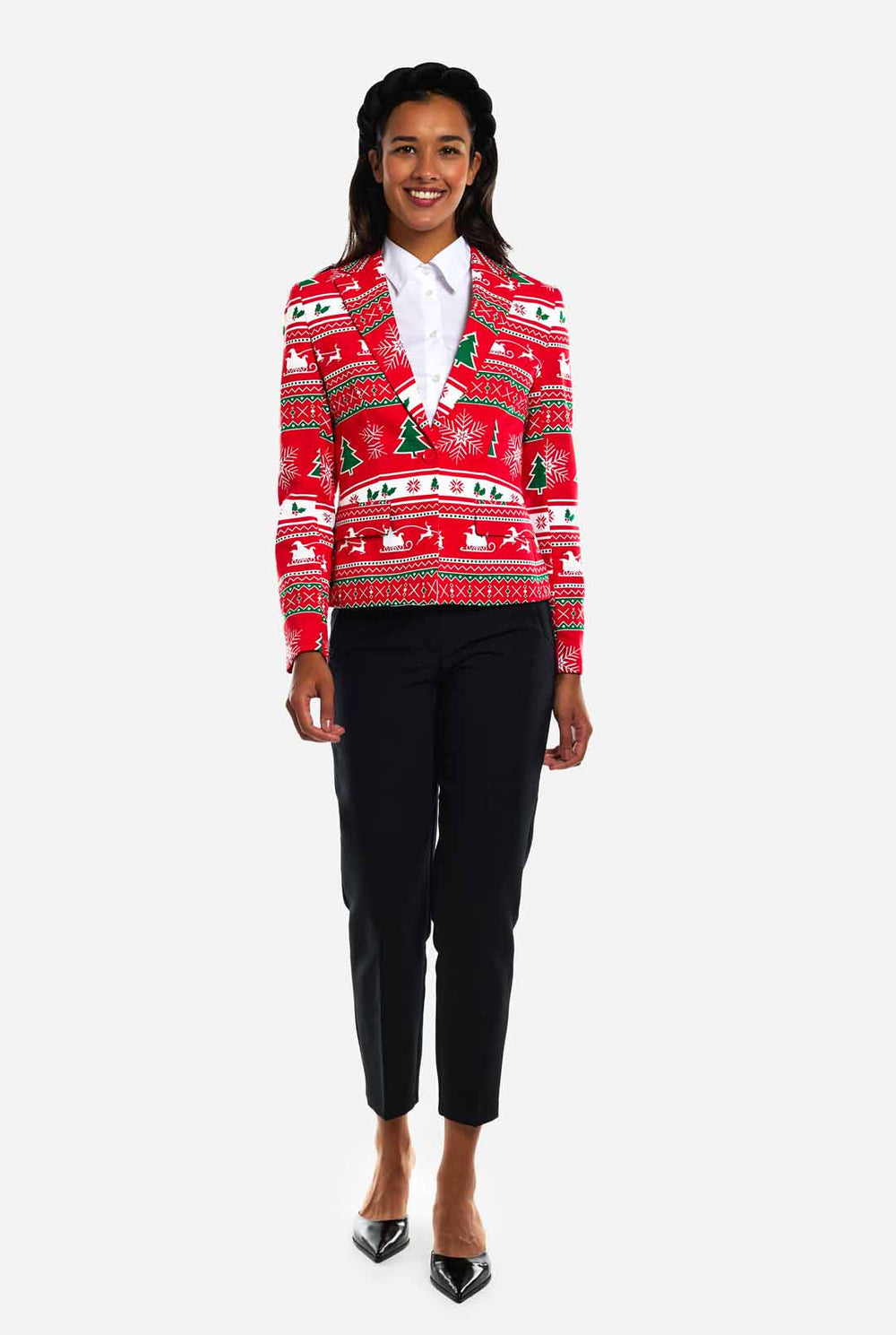 Damen trägt Winter Woman Blazer