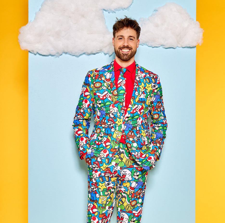 OppoSuits Lustiger Anzug Set - Jackett, Hose & Krawatte Für Mottopartys