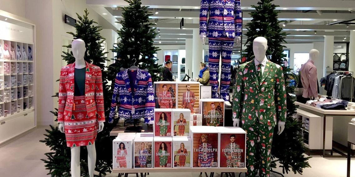 Geschäft mit einer OppoSuits-Ecke.